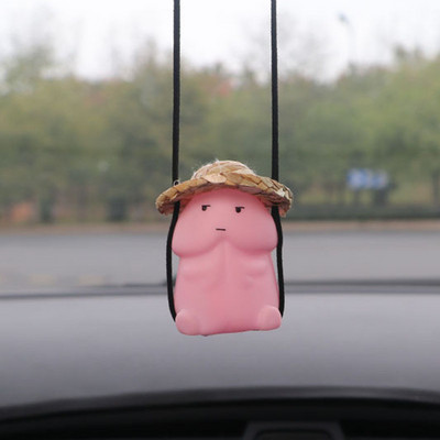 PVC Cartoon Dingding Διακόσμηση αυτοκινήτου Κρεμαστό με καθρέφτη οπισθοπορείας Κρεμαστό γενέθλια Χριστουγεννιάτικη έκπληξη Δώρα παιχνιδιών Αξεσουάρ ταξιδιού αυτοκινήτου