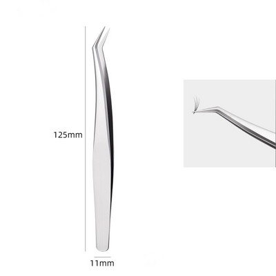 Pinceta za trepavice za nadogradnju trepavica Pinceta za obrve od nehrđajućeg čelika visoke preciznosti VETUS ST 15 Profesionalni alati za šminkanje noktiju