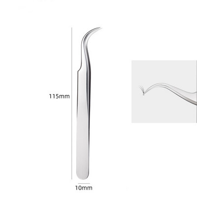 Pinceta za trepavice za nadogradnju trepavica Pinceta za obrve od nehrđajućeg čelika visoke preciznosti VETUS ST 15 Profesionalni alati za šminkanje noktiju