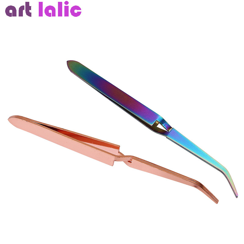 Rose Gold Nail Art Ακρυλικό Gel Picking Εργαλείο Picking Gel Νυχιών Συμβουλές Sculpting Shaping Tweezers Αντιστατικό DIY Nail Art Clip Clip Manicure