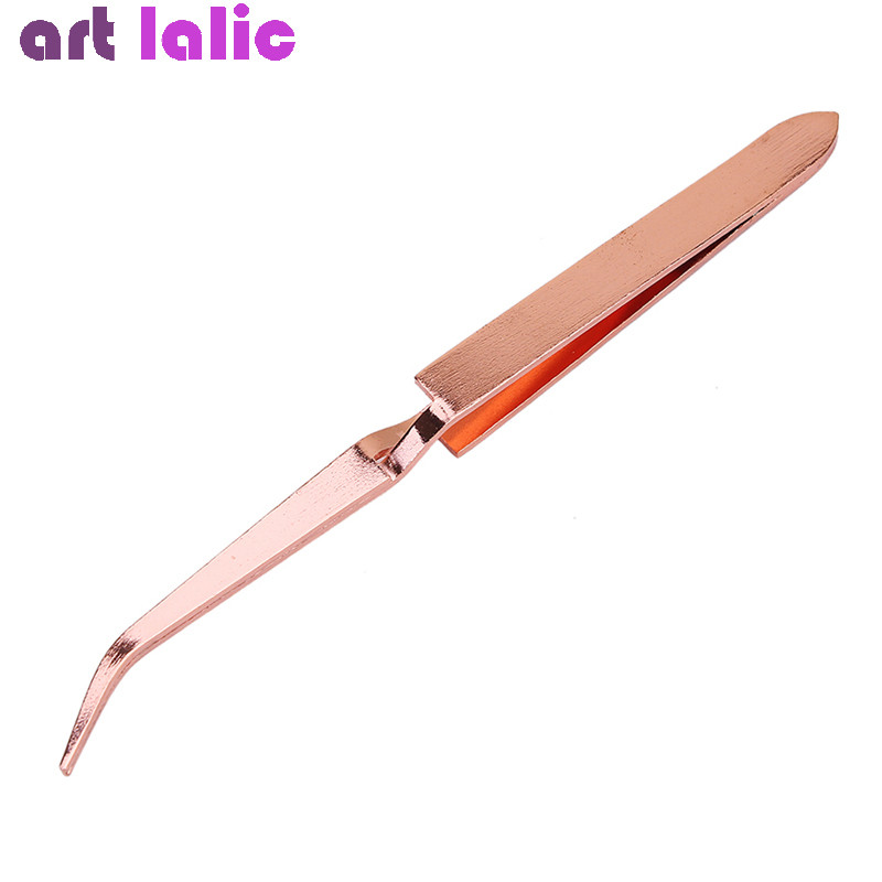 Rose Gold Nail Art Ακρυλικό Gel Picking Εργαλείο Picking Gel Νυχιών Συμβουλές Sculpting Shaping Tweezers Αντιστατικό DIY Nail Art Clip Clip Manicure