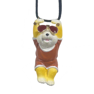 2023 Ρητίνη δαχτυλίδι κουνέλι Αξεσουάρ αυτοκινήτου Sports Rabbit Car Κρεμαστό καθρέφτη οπισθοπορείας Animal Model Κρεμαστό Κρεμαστό Δώρο γενεθλίων