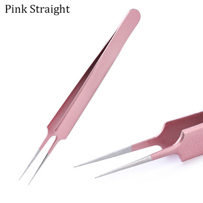 Pensete din oțel inoxidabil Multicolore pentru extensia genelor Set de pensete pentru extensia genelor de înaltă precizie Instrumente de machiaj cu vârf subțire
