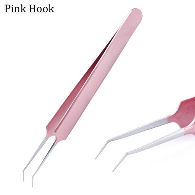 Pensete din oțel inoxidabil Multicolore pentru extensia genelor Set de pensete pentru extensia genelor de înaltă precizie Instrumente de machiaj cu vârf subțire