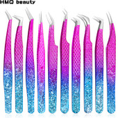 Uued ripsmepikenduspintsetid gradient jäälill roostevabast terasest mittemagnetilised kulmupintsetid volüümi meigitööriistad tarvikud