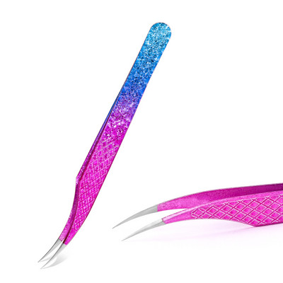 Uued ripsmepikenduspintsetid gradient jäälill roostevabast terasest mittemagnetilised kulmupintsetid volüümi meigitööriistad tarvikud