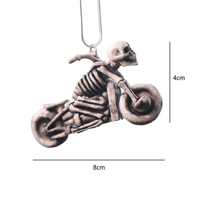 PVC Halloween Paște Motocicletă Schelet Accesorii Auto Skateboard Craniu Auto Oglindă Retrovizoare Pandantiv Creativ Craniu Decorare