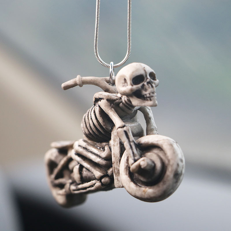 PVC Halloween Paște Motocicletă Schelet Accesorii Auto Skateboard Craniu Auto Oglindă Retrovizoare Pandantiv Creativ Craniu Decorare