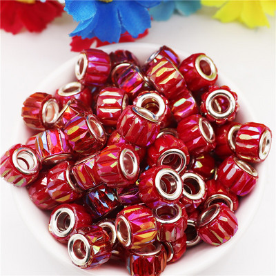 10Pcs/Lot prugasta velika rupa europske DIY razmaknice perle za izradu nakita privjesci odgovaraju Pandora narukvici zmijski lanac ogrlica