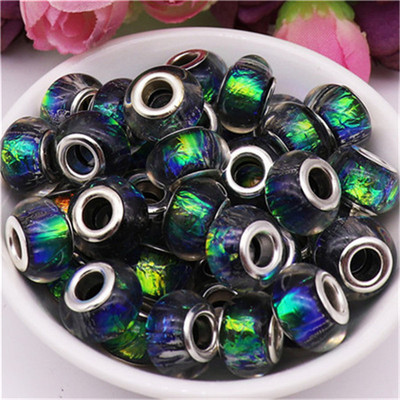 10Pcs/Lot prugasta velika rupa europske DIY razmaknice perle za izradu nakita privjesci odgovaraju Pandora narukvici zmijski lanac ogrlica