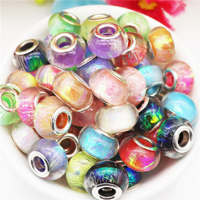 10Pcs/Lot prugasta velika rupa europske DIY razmaknice perle za izradu nakita privjesci odgovaraju Pandora narukvici zmijski lanac ogrlica