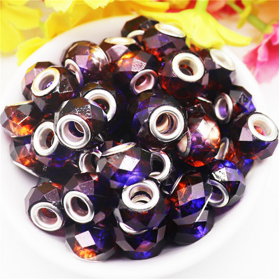 10Pcs/Lot prugasta velika rupa europske DIY razmaknice perle za izradu nakita privjesci odgovaraju Pandora narukvici zmijski lanac ogrlica