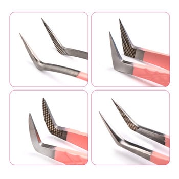 Εργαλεία μακιγιάζ Fiber Tips Eyelash Extensionl Tweezers Professional Lash Perfect Grip Tweezer Προμηθευτής Χονδρικής Wendy Lashes