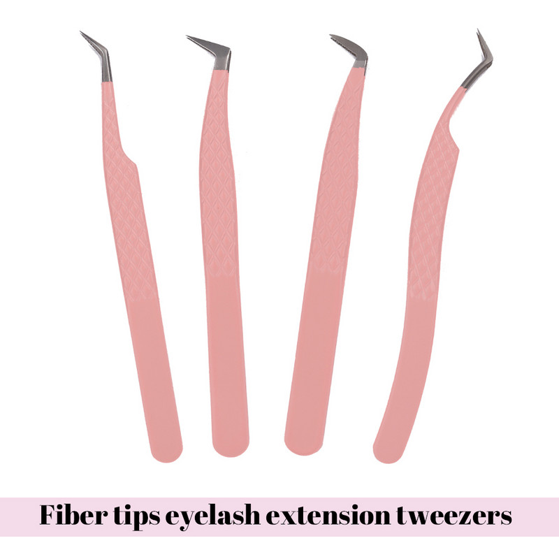 Meigitööriistad Fiber Tips Ripsmepikenduspintsetid Professionaalsed Lash Perfect Grip Pintsetid Hulgimüüja Wendy Lashes
