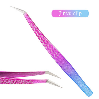 Eyelash Tweezer Ice Flower Αντιστατικό από ανοξείδωτο ατσάλι Superhard Tweezers Grafting Lash Extension Supplies Εργαλεία μακιγιάζ φρυδιών