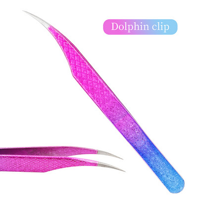 Eyelash Tweezer Ice Flower Αντιστατικό από ανοξείδωτο ατσάλι Superhard Tweezers Grafting Lash Extension Supplies Εργαλεία μακιγιάζ φρυδιών