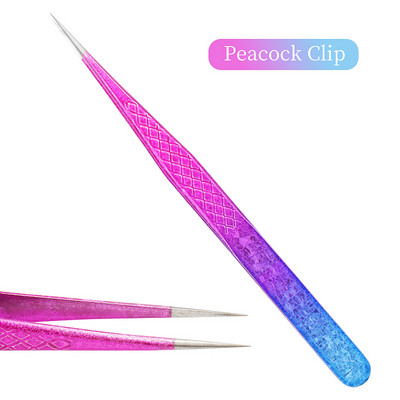 Eyelash Tweezer Ice Flower Αντιστατικό από ανοξείδωτο ατσάλι Superhard Tweezers Grafting Lash Extension Supplies Εργαλεία μακιγιάζ φρυδιών
