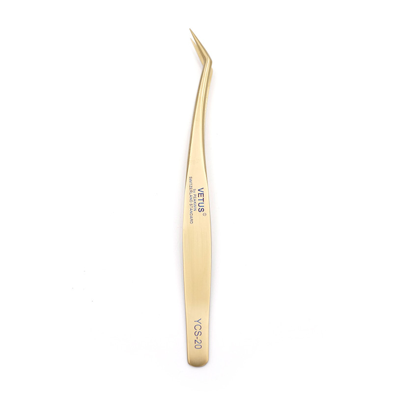Τσιμπιδάκι επέκτασης βλεφαρίδων VETUS Πένσα Professional Tweezers από ανοξείδωτο ατσάλι Ψαλίδι για βλεφαρίδες υψηλής ακρίβειας