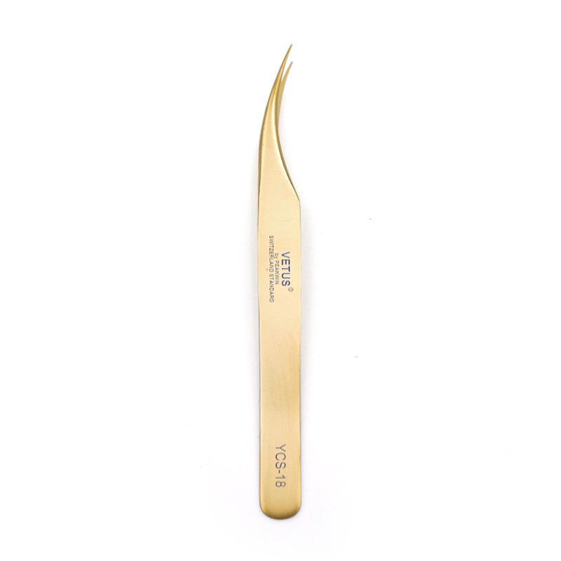 Τσιμπιδάκι επέκτασης βλεφαρίδων VETUS Πένσα Professional Tweezers από ανοξείδωτο ατσάλι Ψαλίδι για βλεφαρίδες υψηλής ακρίβειας