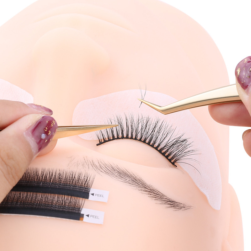 1 db Pearl Gold szempilla csipesz rozsdamentes acél nagy pontosságú antisztatikus csipesz szempilla hosszabbításhoz