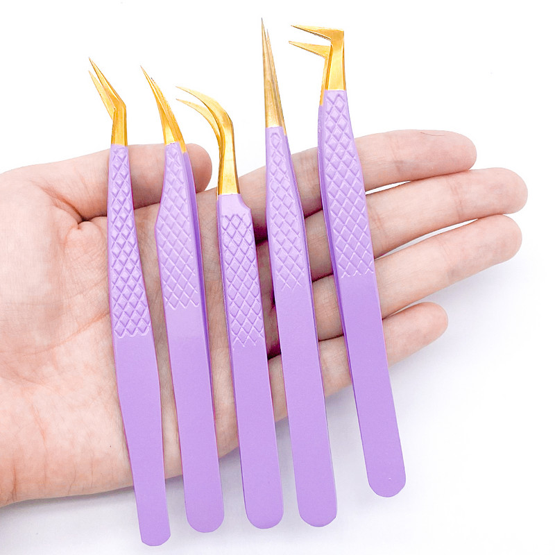 AILEISHI Βλεφαρίδες Tweezers από ανοξείδωτο ατσάλι Superhard Tweezers Αντιστατικό Tweezers υψηλής ακρίβειας για Εργαλεία επέκτασης βλεφαρίδων