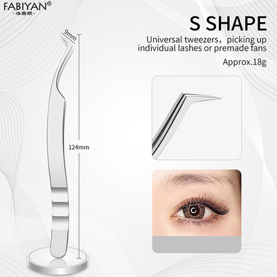 Τσιμπιδάκια για βλεφαρίδες υψηλής ακρίβειας Επεκτάσεις από ανοξείδωτο ατσάλι Εργαλεία βλεφαρίδων για καλλιτέχνες βλεφαρίδων