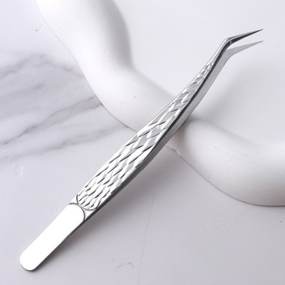 1 τεμάχιο Lashes Tweezers Eyelash Extension Clip από ανοξείδωτο ατσάλι για ανεμιστήρες όγκου αντιολισθητικές λαβίδες νυχιών υψηλής ακρίβειας Εργαλεία μακιγιάζ