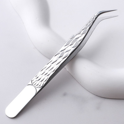 1 τεμάχιο Lashes Tweezers Eyelash Extension Clip από ανοξείδωτο ατσάλι για ανεμιστήρες όγκου αντιολισθητικές λαβίδες νυχιών υψηλής ακρίβειας Εργαλεία μακιγιάζ