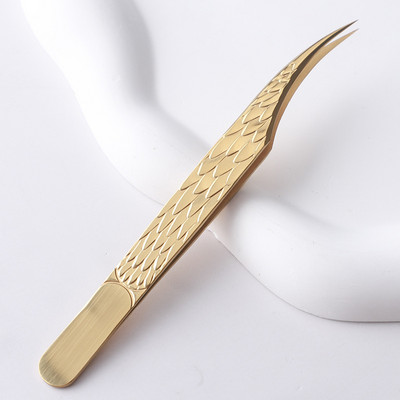 1 τεμάχιο Lashes Tweezers Eyelash Extension Clip από ανοξείδωτο ατσάλι για ανεμιστήρες όγκου αντιολισθητικές λαβίδες νυχιών υψηλής ακρίβειας Εργαλεία μακιγιάζ