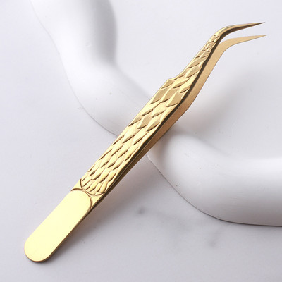 1 τεμάχιο Lashes Tweezers Eyelash Extension Clip από ανοξείδωτο ατσάλι για ανεμιστήρες όγκου αντιολισθητικές λαβίδες νυχιών υψηλής ακρίβειας Εργαλεία μακιγιάζ