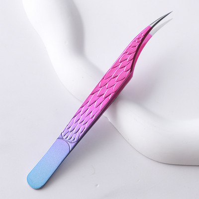 1 τεμάχιο Lashes Tweezers Eyelash Extension Clip από ανοξείδωτο ατσάλι για ανεμιστήρες όγκου αντιολισθητικές λαβίδες νυχιών υψηλής ακρίβειας Εργαλεία μακιγιάζ