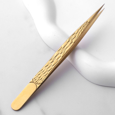 1 τεμάχιο Lashes Tweezers Eyelash Extension Clip από ανοξείδωτο ατσάλι για ανεμιστήρες όγκου αντιολισθητικές λαβίδες νυχιών υψηλής ακρίβειας Εργαλεία μακιγιάζ
