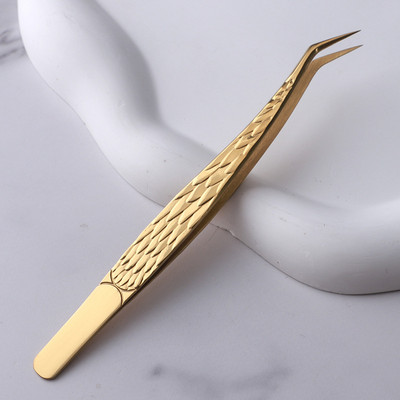 1 τεμάχιο Lashes Tweezers Eyelash Extension Clip από ανοξείδωτο ατσάλι για ανεμιστήρες όγκου αντιολισθητικές λαβίδες νυχιών υψηλής ακρίβειας Εργαλεία μακιγιάζ