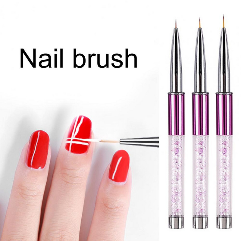Küüntekunsti pintsel kattega maniküüri pliiatsiga UV geelmaali joonistuspintsel kodus küünejoonte joonistuspintslid maniküüri küünte kunstitööriistad