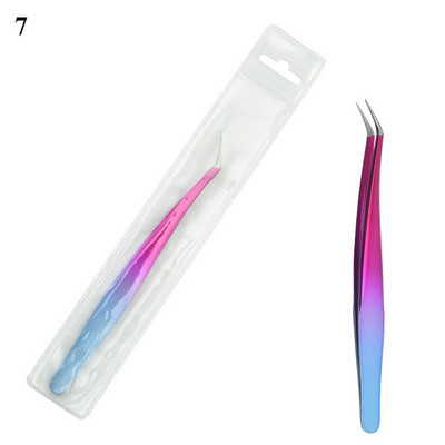 1 бр. пинсети за мигли, свръхтвърди пинсети от неръждаема стомана, антистатични щипки за удължаване на мигли, пинсети за вежди, част за ноктопластика