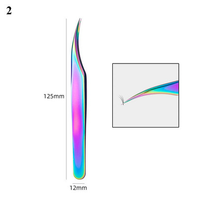 1 бр. пинсети за мигли, свръхтвърди пинсети от неръждаема стомана, антистатични щипки за удължаване на мигли, пинсети за вежди, част за ноктопластика