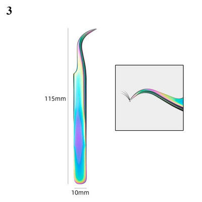 1 бр. пинсети за мигли, свръхтвърди пинсети от неръждаема стомана, антистатични щипки за удължаване на мигли, пинсети за вежди, част за ноктопластика