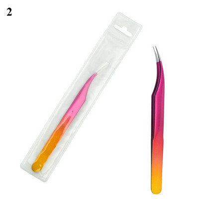 1 бр. пинсети за мигли, свръхтвърди пинсети от неръждаема стомана, антистатични щипки за удължаване на мигли, пинсети за вежди, част за ноктопластика