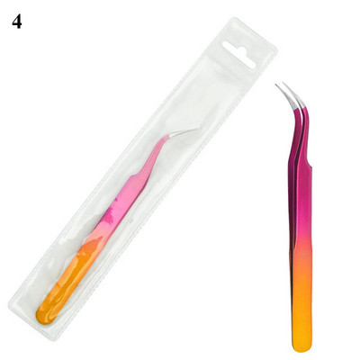 1 бр. пинсети за мигли, свръхтвърди пинсети от неръждаема стомана, антистатични щипки за удължаване на мигли, пинсети за вежди, част за ноктопластика