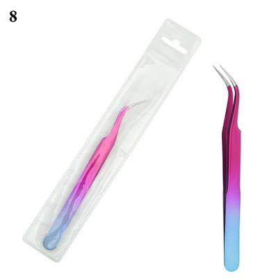 1 бр. пинсети за мигли, свръхтвърди пинсети от неръждаема стомана, антистатични щипки за удължаване на мигли, пинсети за вежди, част за ноктопластика