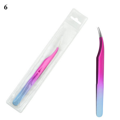 1 бр. пинсети за мигли, свръхтвърди пинсети от неръждаема стомана, антистатични щипки за удължаване на мигли, пинсети за вежди, част за ноктопластика