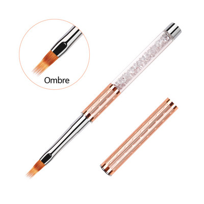 BQAN 9 stiilis küünekunsti pintsel kivist käepideme gradiendiga küünepintsli joon maalimispintslid küünekristall-akrüülvooderdusega joonistuspliiats