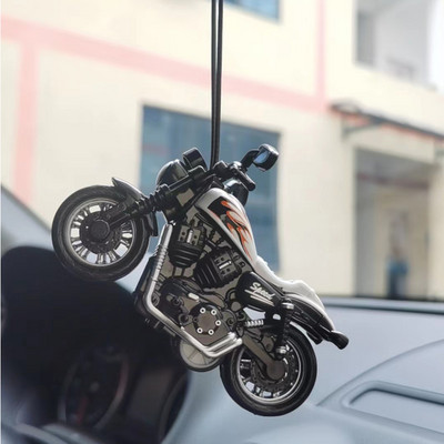 PVC motociklo modelio automobilio galinio vaizdo veidrodžio pakabukas automobilio prietaisų skydelio papuošimai automobilio interjero priedai Gimtadienio dovana vaikinui