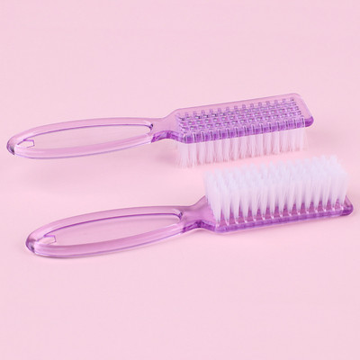 Εργαλείο νυχιών Λαβή ενίσχυσης νυχιών Διάφανη βούρτσα Πολύχρωμη πολυλειτουργική βούρτσα νυχιών Βούρτσα καθαρισμού νυχιών Βούρτσα σκόνης