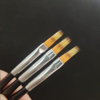 Πινέλο νυχιών Στυλό νυχιών οδοντωτό σχέδιο Ζωγραφική Μαύρα Εργαλεία DIY Εργαλείο μανικιούρ Nail Art Βούρτσα νυχιών για νύχια