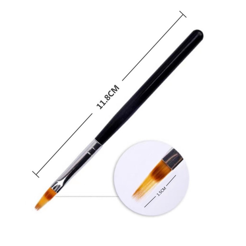 Küünehari Küünepliiats Sakiline joonistus Maalimine Must DIY Tööriistad Maniküür Nail Art Tool Küünte Kunstipintsel küünte jaoks