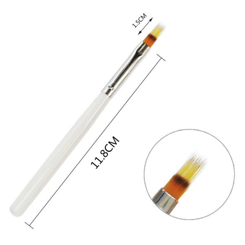 Küünehari Küünepliiats Sakiline joonistus Maalimine Must DIY Tööriistad Maniküür Nail Art Tool Küünte Kunstipintsel küünte jaoks