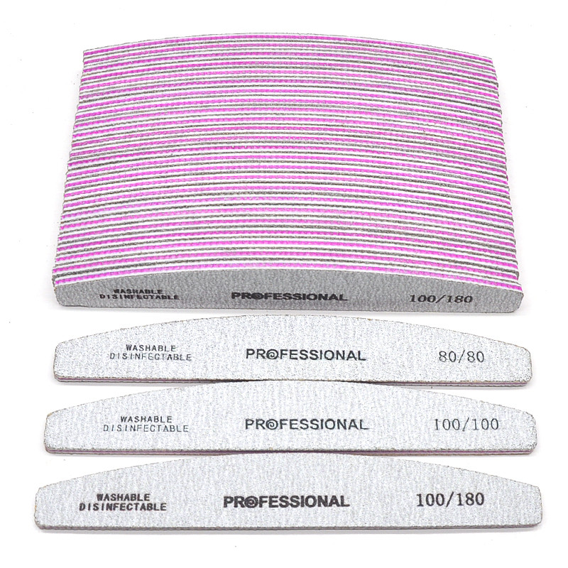 5/10 τμχ/Παρτίδα Επαγγελματικές λίμες για μανικιούρ 80 100 180 Λίμα νυχιών με γκρι βάρκα Gel βερνίκι νυχιών Λίμα νυχιών Emery Board Nails Αξεσουάρ Εργαλεία