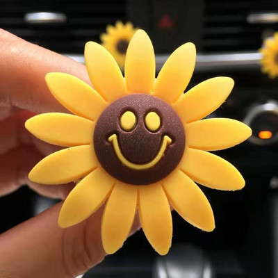 Car Fashion Multiflora Sunflower Έξοδος αέρα αυτοκινήτου Αρωματικό κλιπ αρώματος Αποσμητικό αέρα Διαχύτης