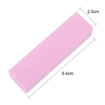 Ροζ Λευκό Γυάλισμα λίμες λείανσης Block Pedicure Περιποίηση Μανικιούρ Σφουγγάρι Nail Art Buffer Grindig Polishing No Hurt Nail Art Tools